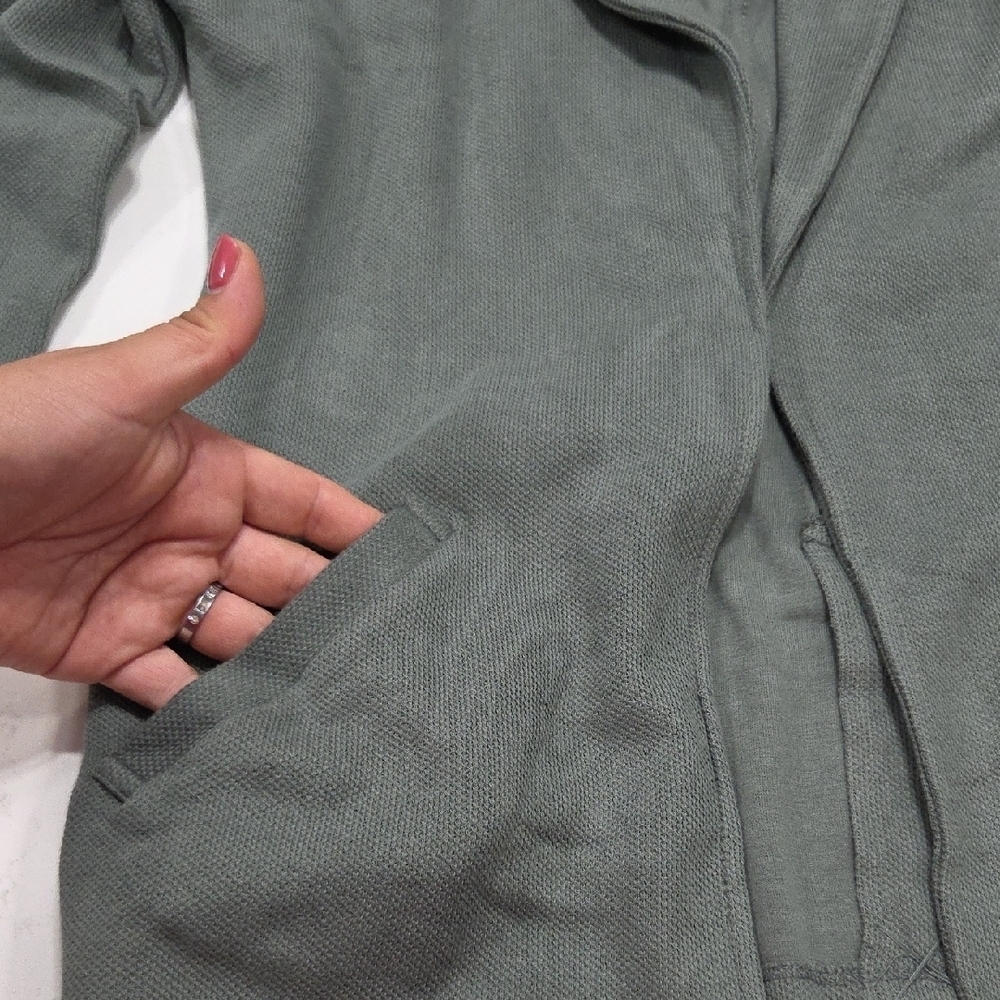 Matty M Knit Olive Blazer Sz Small New With Tags - Picture 4 of 12